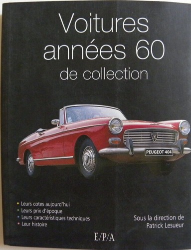 Livre voitures années - 60, de