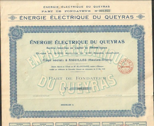 Energie electrique queyras - energie,