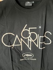 Tee shirt 65 festival d film de Cannes officiel 2012 noir -neuf- autres tailles 