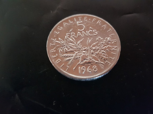 Francs semeuse 1968 argent - semeuse,