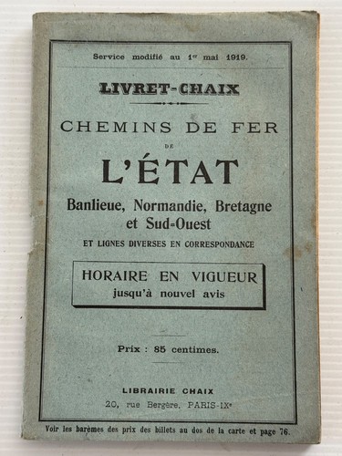 1919 indicateur chaix - 1919,