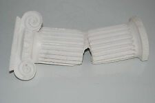 Aquarium Grec Grand Cassé Colonne Ruine Décoration 10 x 12 x 25 CM Romain Blanc