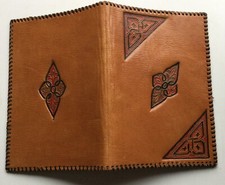 Ancien couvre livre en cuir