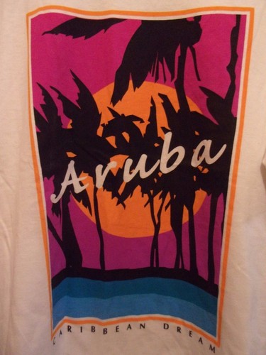 Aruba white graphic caribbean - aruba,