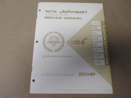 1972 johnson hors - 1972, service