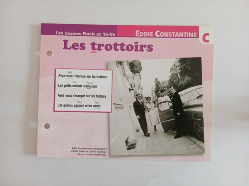 Carte fiche eddie - carte,