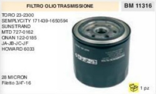 Filtre huile transmission - filtre,