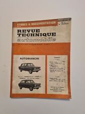 REVUE TECHNIQUE AUTOMOBILE AUTOBIANCHI "A111" "PRIMULA 65 C " "COUPE S" "PRIMULA