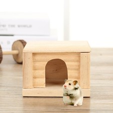 Maison de hamster en bois, habitats de lapin pour hamster nain, gerbilles,