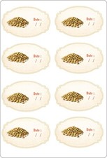 Lot de 16 etiquettes