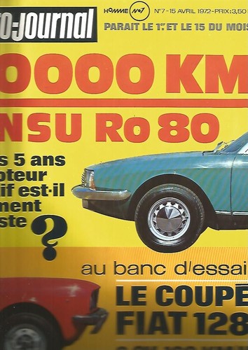 Auto journal nsu ro 80 - l'auto,