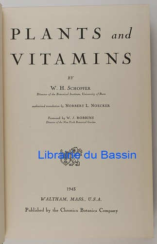Plants and vitamins h - vitamins, w.