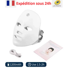 Masque de beauté pour le visage sans fil, masque facial à photons, 7 couleurs