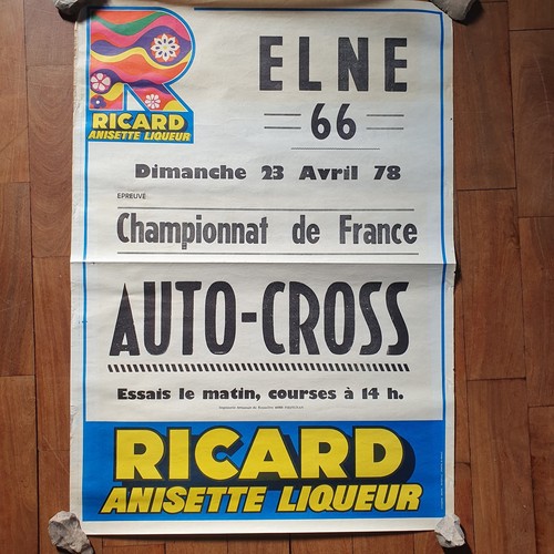 Affiche ancienne pub anisette - pub,
