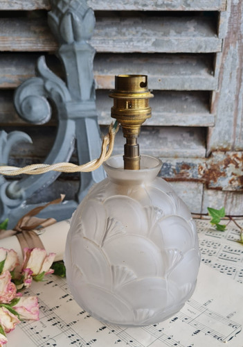 Ancien lampe verre depoli - ancien, en