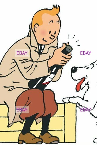 Postcard print hergé - print, /
