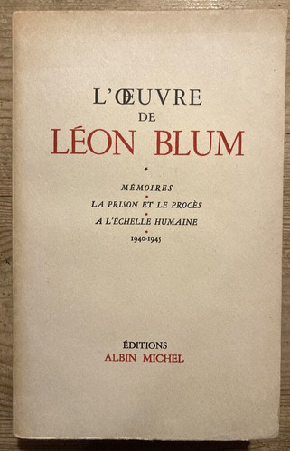 Oeuvre léon blum - l'oeuvre, de