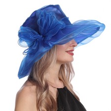 Femme Organza Église Chapeau