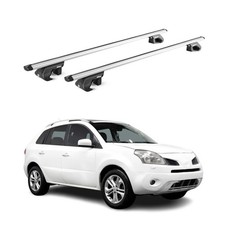 Barres de toit transversales ABE pour Renault Koleos I 2008-2017 5 P Alu Gris 2x