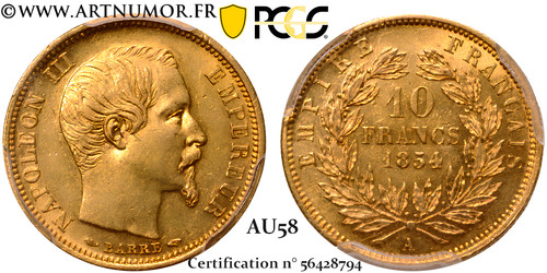 Napoléon iii francs or - iii,