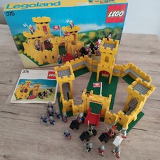 Chateau Fort Lego 375 Castle Vintage 1978 Jaune Boite Notice