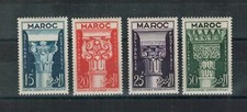 MAROC  N° 315 / 318 .  SERIE  CHAPITEAUX     NEUVE    *  .SUPERBE . 