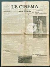 LE CINEMA Journal N° 1 Cinématographe S. BERNHARDT Gaumont Zigomar Pathé 1912