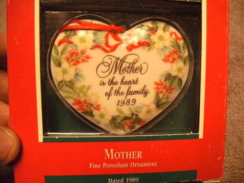 Hallmark ornament 1989 mother - hallmark,
