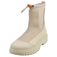Bottines Combat Calvin Klein Crème Blanc Femme