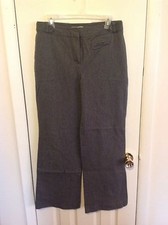 ANN TAYLOR FACTORY STORE GRAY WOMENS DRESS PANTS SIZE 10 