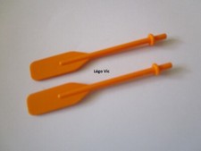 Lego 4794b x2 Boat Oar Orange Rame Bateau du Belville 5846 5848 MOC A6