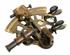 Ancien sextant marin en laiton