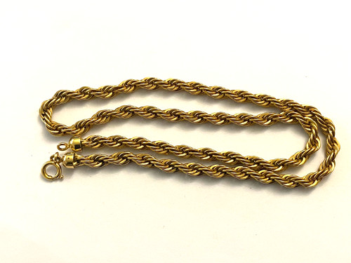 Ancien collier maille corde - , en
