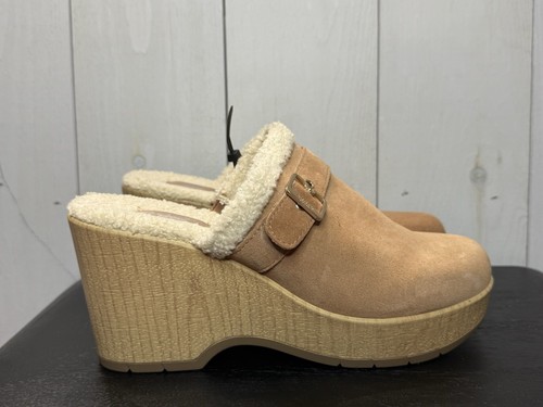 Scholls tan leather faux - dr.,