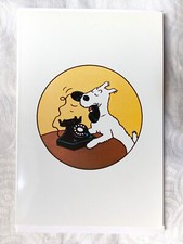GRANDE CARTE POSTALE TINTIN À