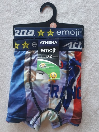 Boxers emoji bleu print - 2,