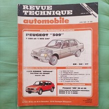 Revue technique Peugeot 309 1.6 1.9 gt gr sr 309 1900 1600 1580 1905 Cm3 Gt Gr