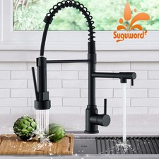 Robinet de Cuisine avec Douchette Extractible - Mitigeur Double Bec Pivotant Lai