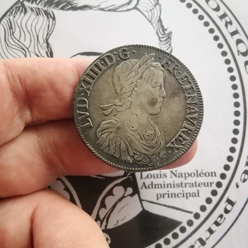 Louis xiv écu - argent, 1651