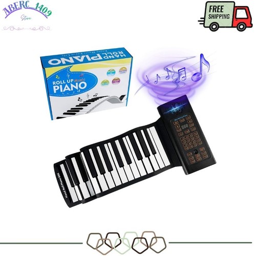 Key roll piano portable - 88-key,