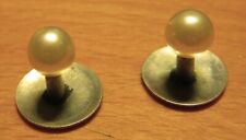 BOUTONS de COL anciens PERLE