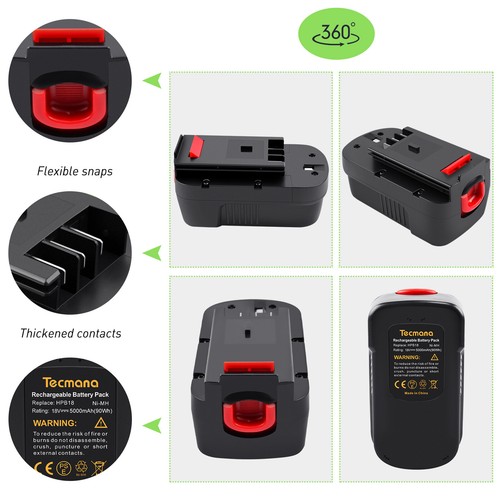 18v 5ah batterie - batterie/chargeur, pour