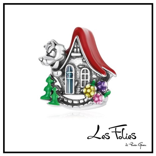 Charm loup maison grand - loup, grand-mère