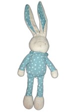 Doudou lapin bleu bebe