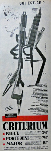 Publicité presse 1956 - de,