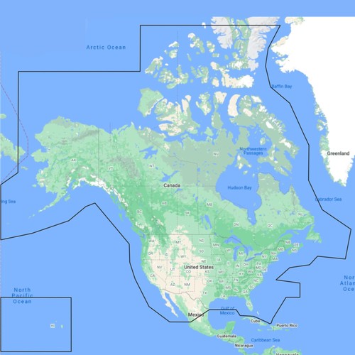 Map discover north america - c-map,