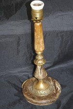 Grand pied de lampe onyx et