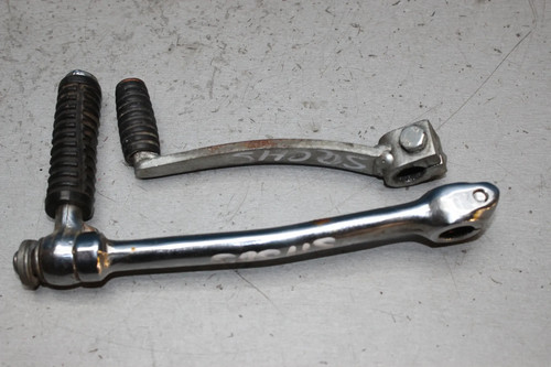 Kick starter and - gear, lever
