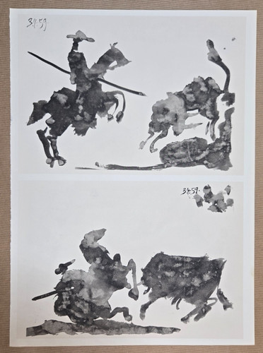 Lithographie noir blanc - noir,