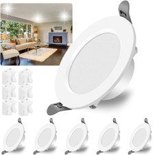 Spot LED Encastrable, Lot De 4 Spots De Plafond, Ultra Plat & Fin, Spot Encastré